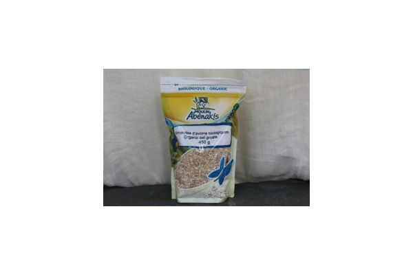 Amandes d'avoine biologiques 450 g - Moulin Abénakis 