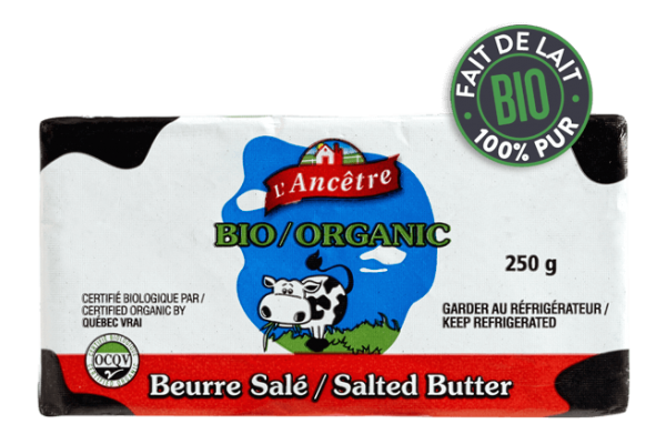 Beurre salé bio L'Ancêtre 250gr