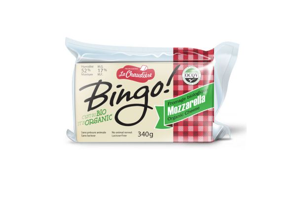 Fromage Mozzarella biologique 340 gr. - La Chaudière 