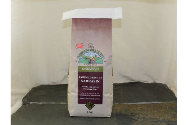 Farine de sarrasin grise biologique 1 kg. - Aliments Trigone 