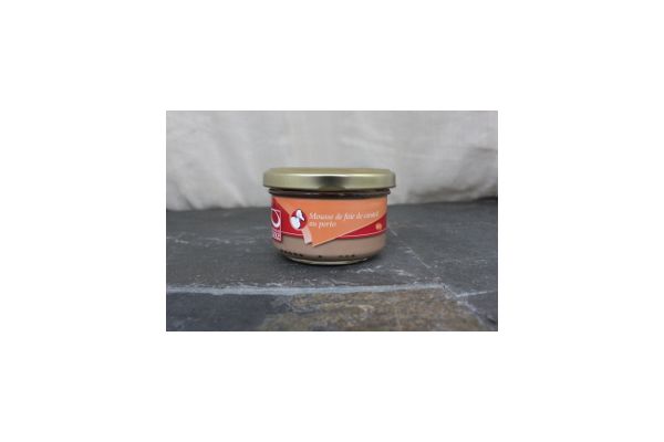 Mousse foie de canard et porto 80 g - Détour en France 