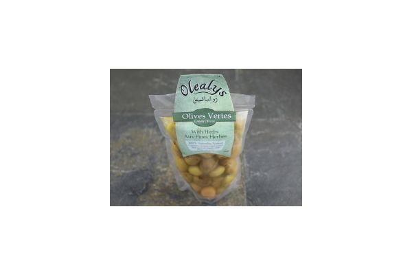 Olives vertes aux herbes - Oléalys 