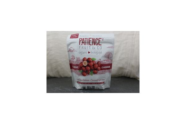 Canneberges séchées demies 227 gr - Patience & co 