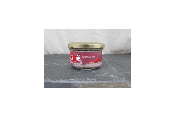 Rillettes de lapin vin blanc et estragon 100 gr 